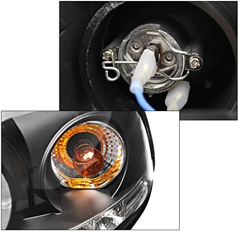 ZMAUTOPARTS BMW E46 3-as Széria 2Dr/ M3 Halo LED Projektor Fényszórók Fekete