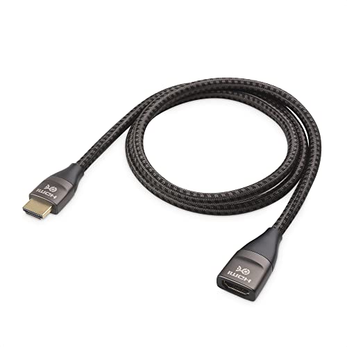 Kábel Számít 48Gbps Ultra HD 8K HDMI Kábelt 3.3 ft / 1m (HDMI Férfi-Nő Hosszabbító Kábel/HDMI Extender